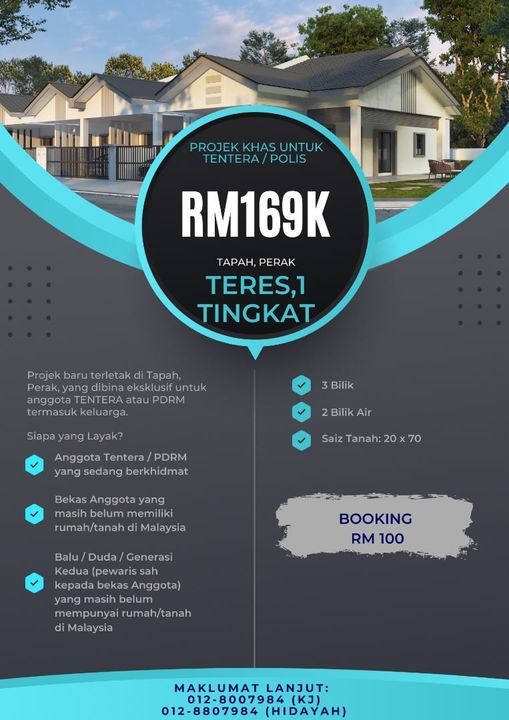 Rumah Mampu Milik - Tapah, Perak 