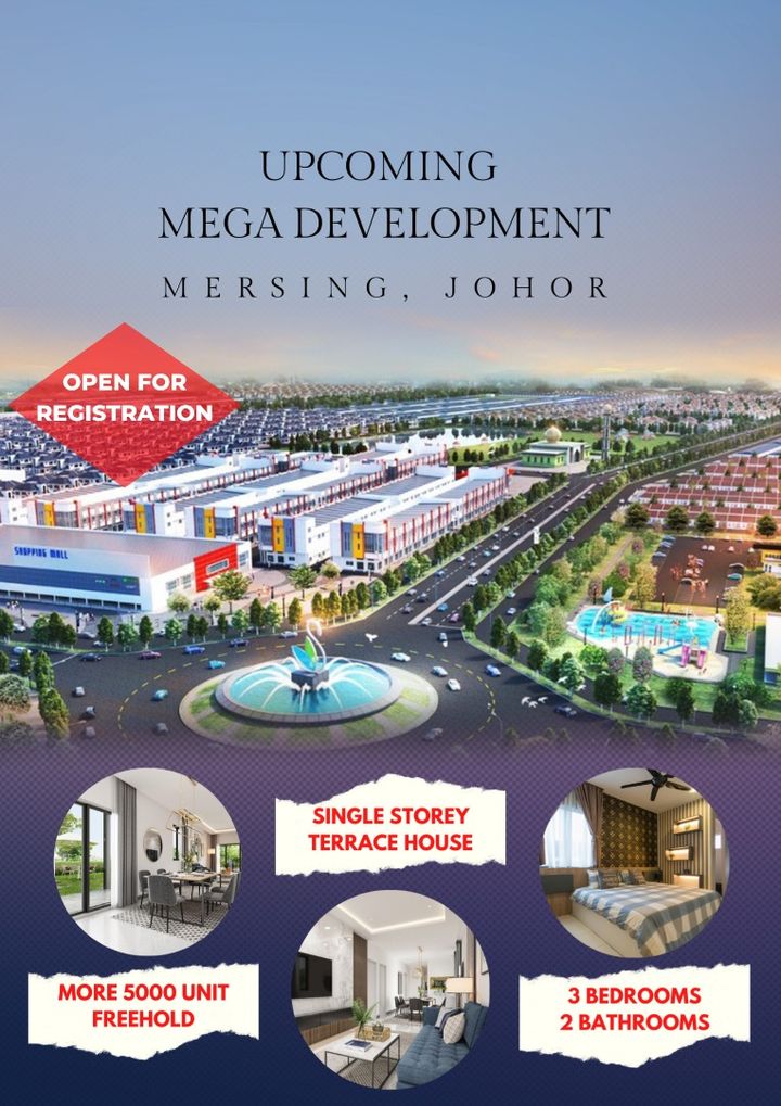 Projek Mampu Milik Setingkat Mersing, Johor Dibuka Untuk 