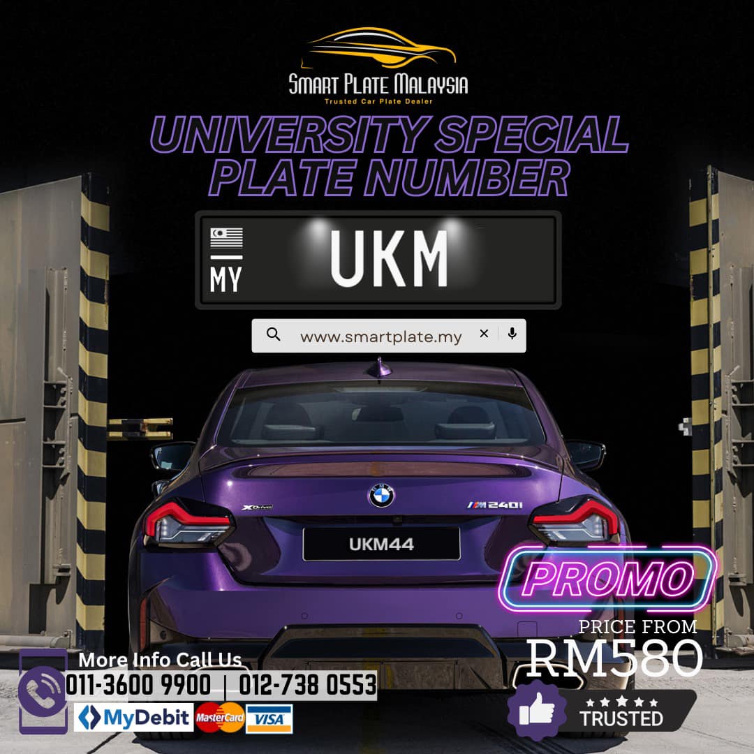 Plate Number Khas Ukm Series Promo Bermula Rm580!!! 