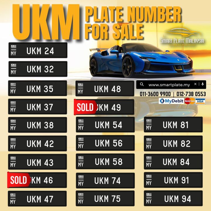 Plate Number Khas Ukm 2 Digit  !!! 
