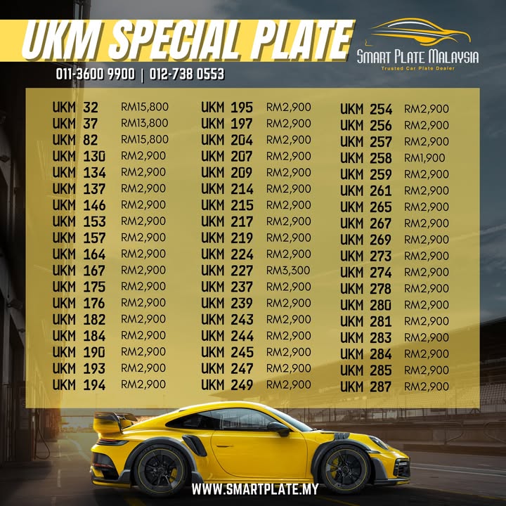 Plate Number Khas Ukm !!! 