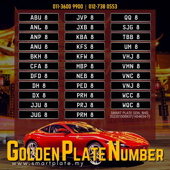 ✨ Golden | 8 | 88 | 888 