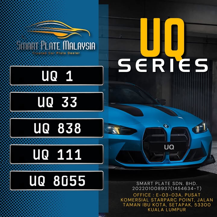 1,2, 3 & 4 Digit Uq Plates Available 