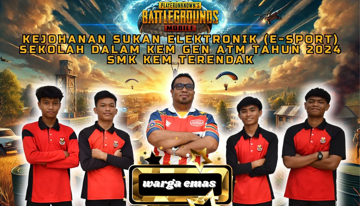 Gambar Peserta E-sport Pubg Bersama Guru Pembimbing. 