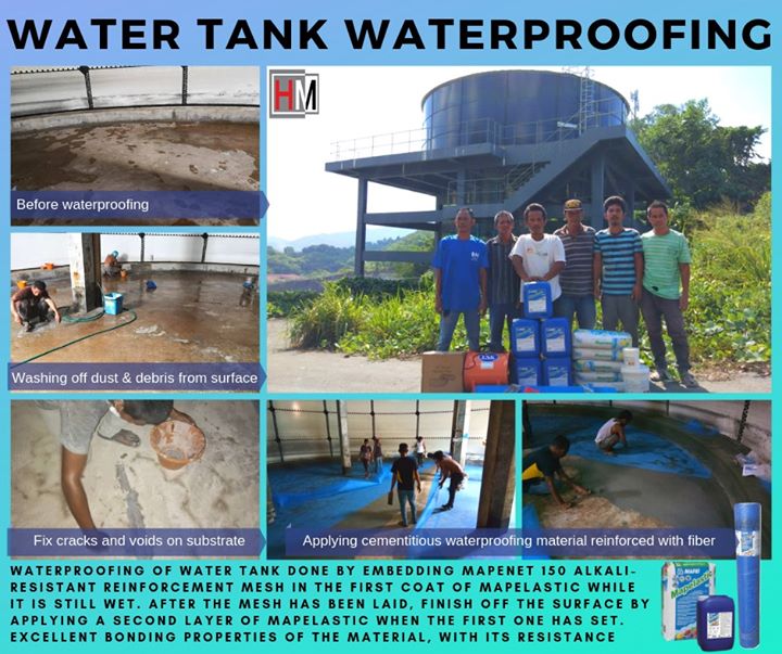 A Decent Waterproofing System Of The Water Tank 