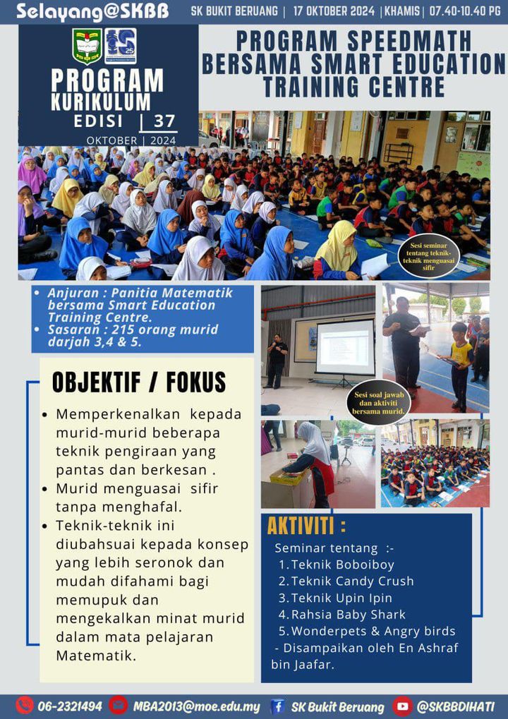 Program Speedmath Bersama Smart Education Training Centre Tarikh 