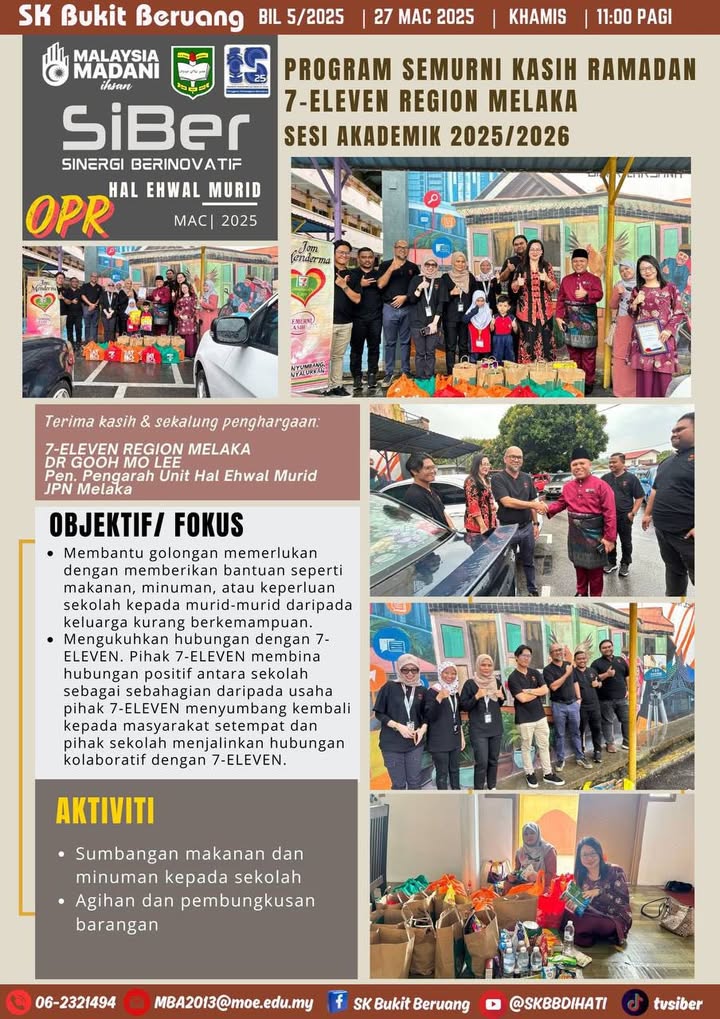 Sumbangan 7 Eleven Region Melaka 