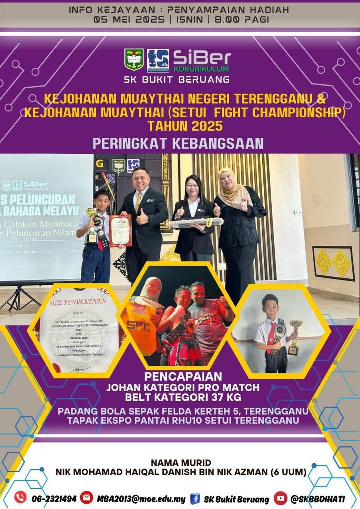 Penyampaian Hadiah Kejohanan Muaythai Negeri Terengganu & Penyampaian Hadiah Kejohanan Muaythai Negeri Terengganu &