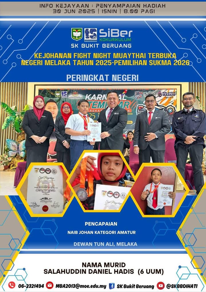 Penyampaian Hadiah Kejohanan Fight Night Muaythai Terbuka Penyampaian Hadiah Kejohanan Fight Night Muaythai Terbuka