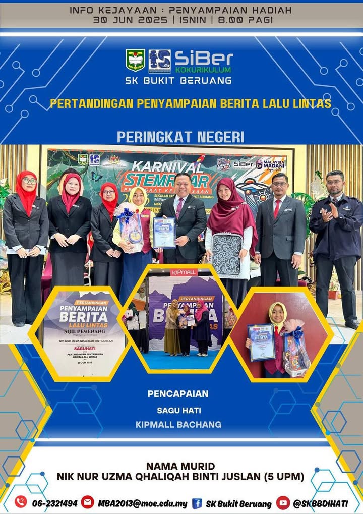 Penyampaian Hadiah Pertandingan Penyampaian Berita Lalu Lintas Penyampaian Hadiah Pertandingan Penyampaian Berita Lalu Lintas