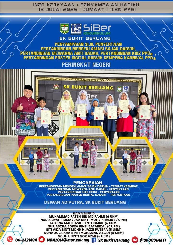 Penyampaian Sijil Penyertaan Pertandingan Sempena Karnival Ppda Peringkat 