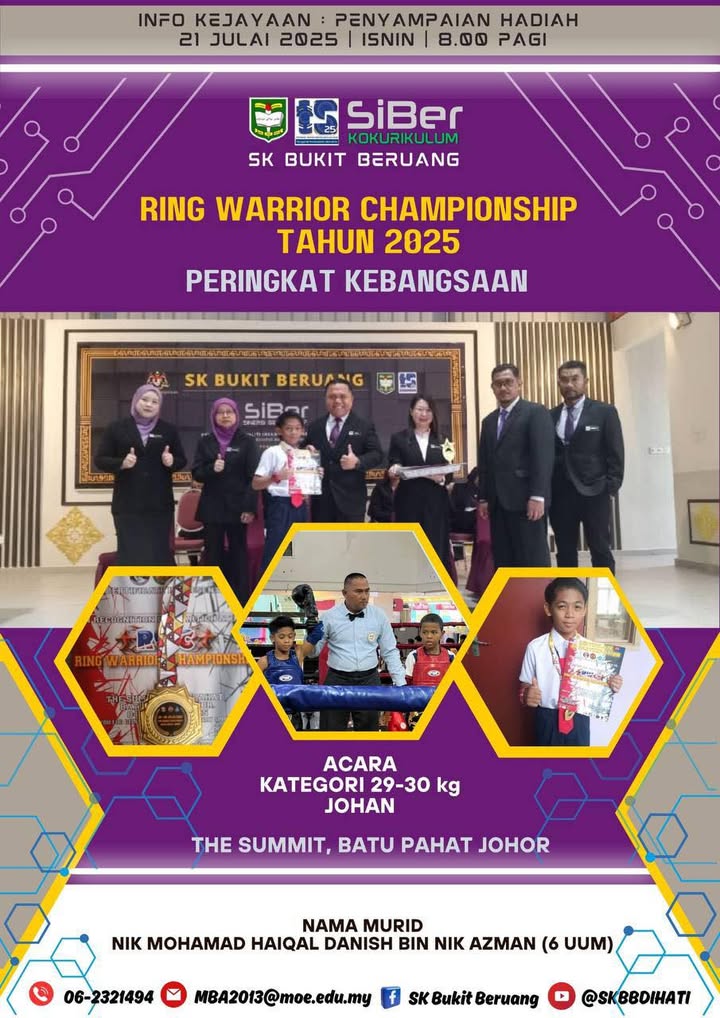 Penyampaian Hadiah Ring Warrior Championship Tahun 2025 
