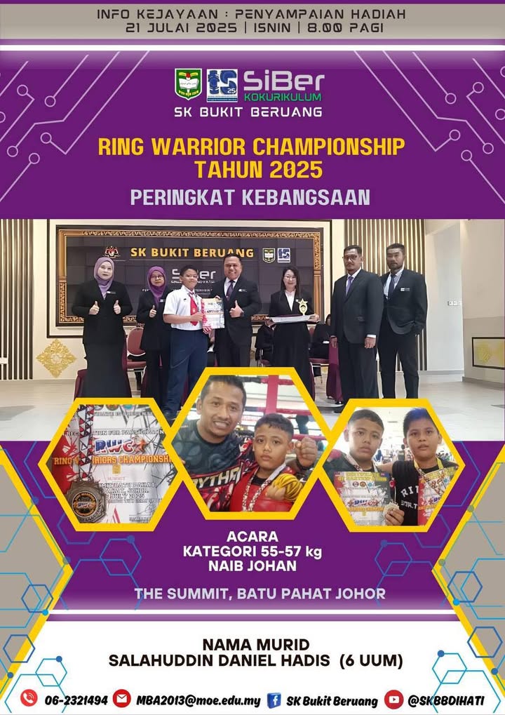 Penyampaian Hadiah Ring Warrior Championship Tahun 2025 