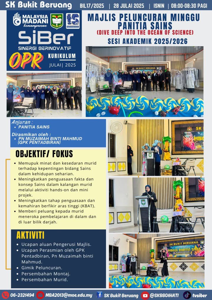 Majlis Peluncuran Minggu Panitia Sains, D\' Sinar Siber 