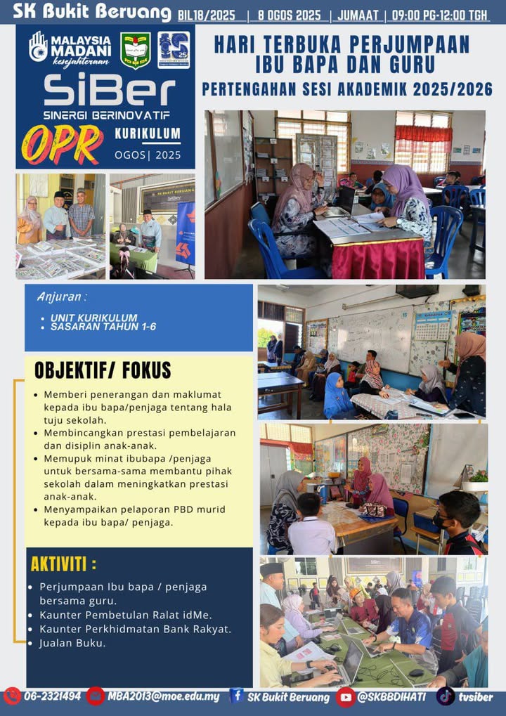 Hari Terbuka Perjumpaan Ibu Bapa & Guru 