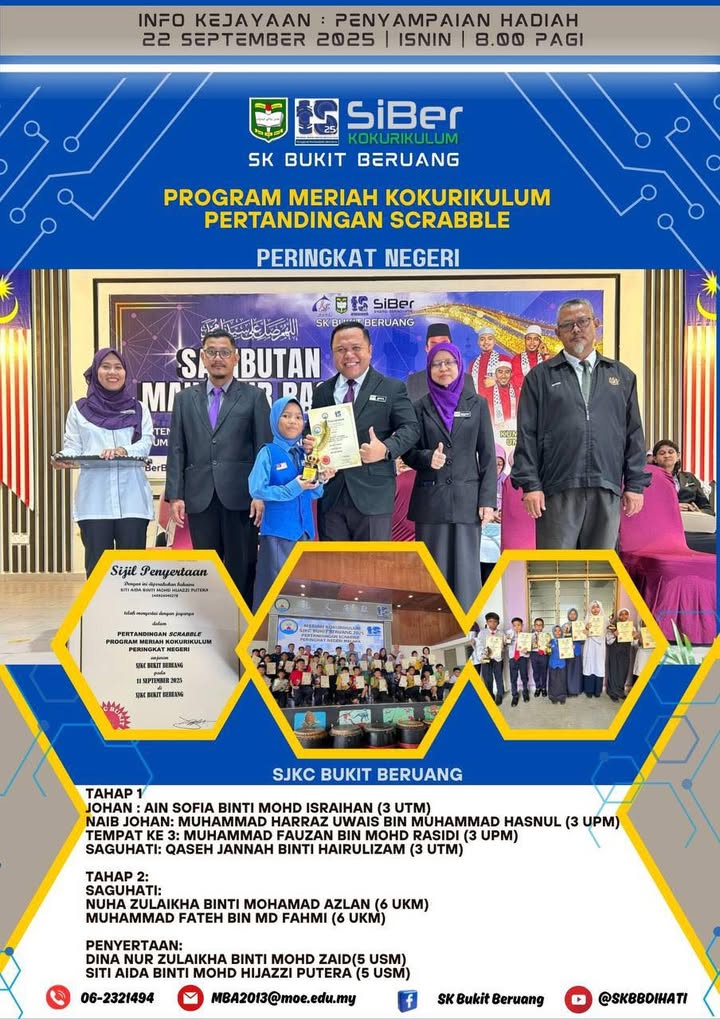 Penyampaian Hadiah Program Meriah Koku Pertandingan Scrabble   Penyampaian Hadiah Program Meriah Koku Pertandingan Scrabble