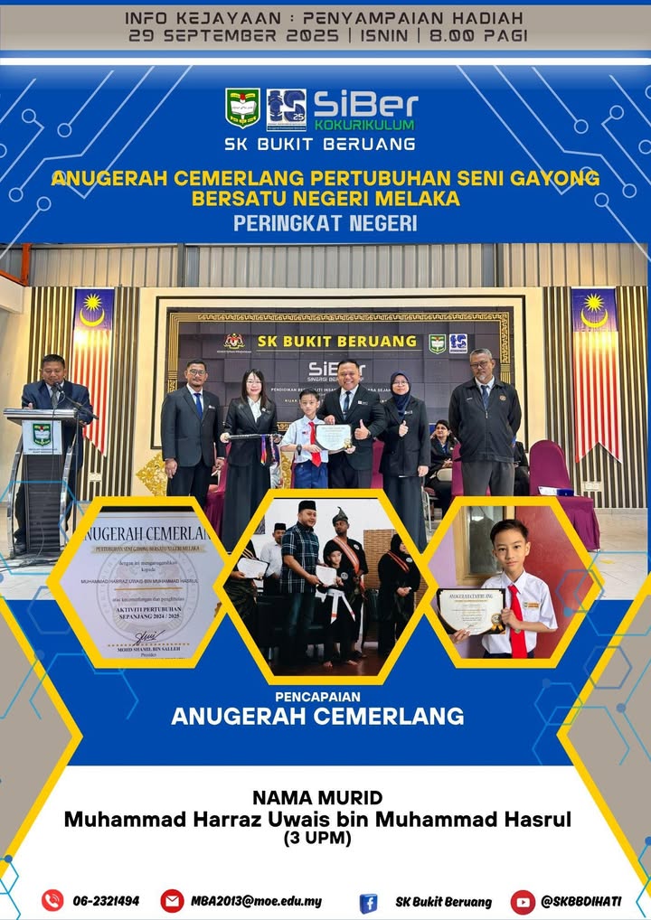 Anugerah Cemerlang Pertubuhan Seni Gayong Bersatu Negeri Melaka  Anugerah Cemerlang Pertubuhan Seni Gayong Bersatu Negeri Melaka