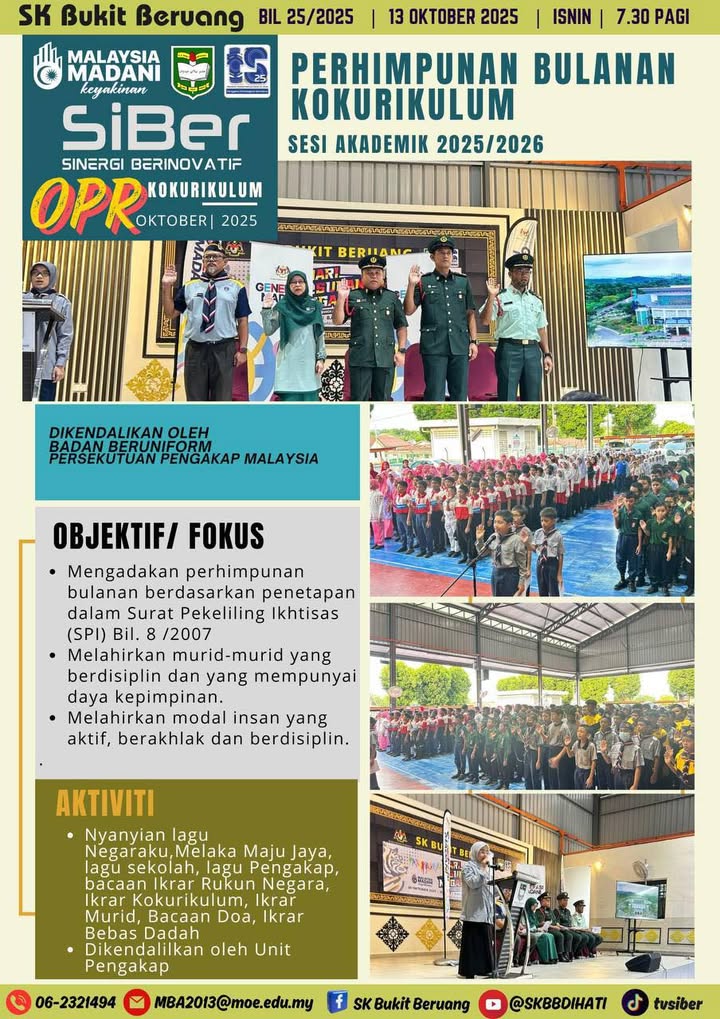 Perhimpunan Bulanan Kokurikulum  Perhimpunan Bulanan Kokurikulum