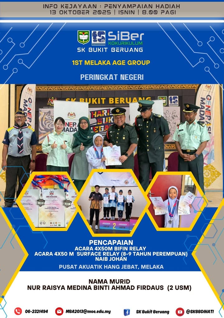 Penyampaian Hadiah 1st Melaka Age Group    Penyampaian Hadiah 1st Melaka Age Group