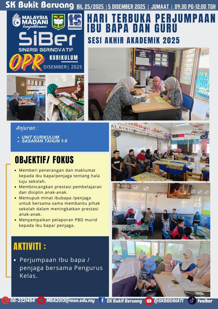 Hari Terbuka Perjumpaan Ibu Bapa Dan Guru Sesi 