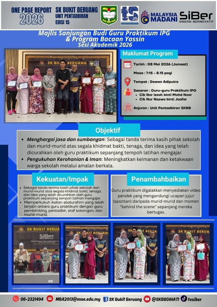 Majlis Sanjungi Budi Guru Praktikum Ipg 