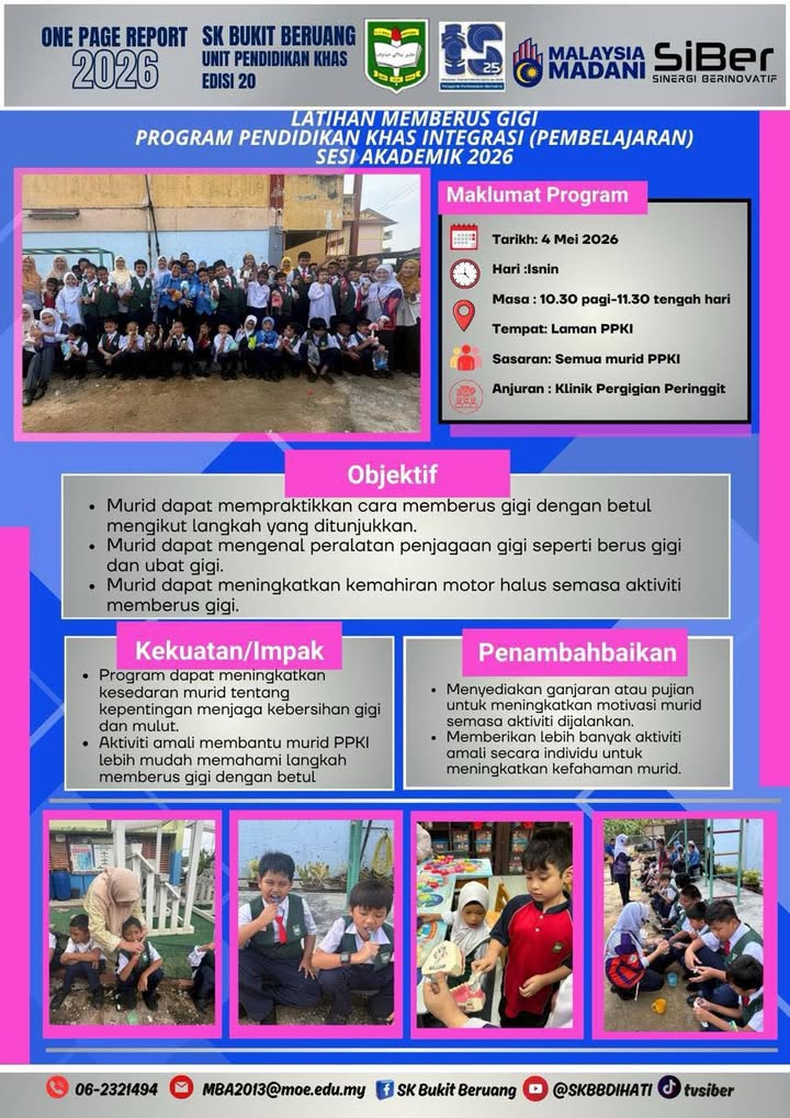 Latihan Memberus Gigi  