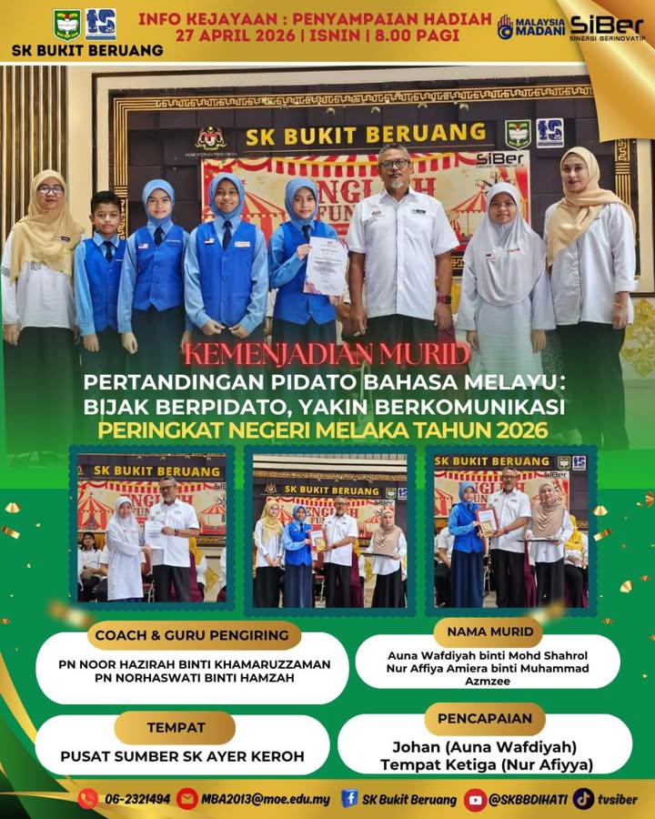 Pertandingan Pidato Bm Peringkat Negeri Melaka 2026 