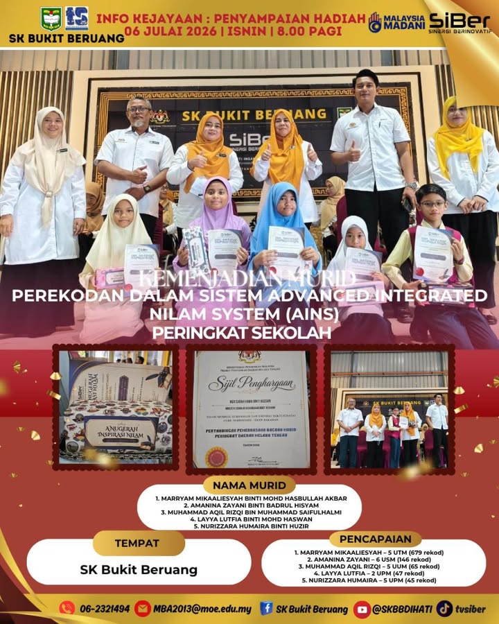 Penyampaian Anugerah Inspirasi Nilam Siber 2026  