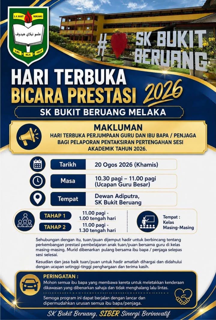 Untuk Makluman Kepada Semua Ibu Bapa / Penjaga, 