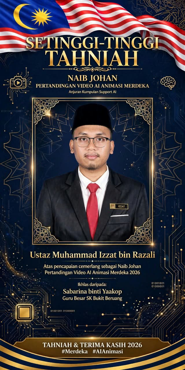 Tahniah & Syabas Diucapkan Kepada Ustaz Muhammad Izzat 