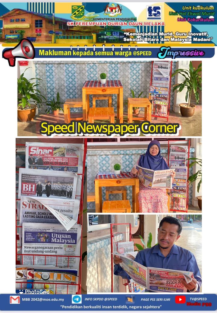 Alhamdulillah Pss Seri Ilmi Telah Mewujudkan Newspaper Corner 