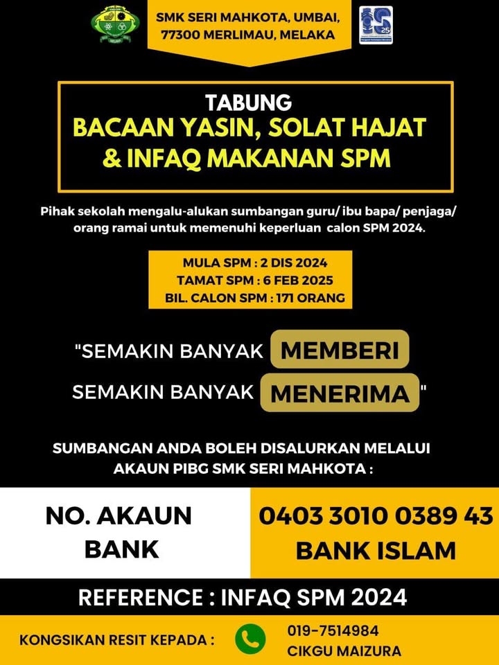 Assalamualaikum Dan Salam Sejahtera Kutipan Sumbangan Untuk Program 
