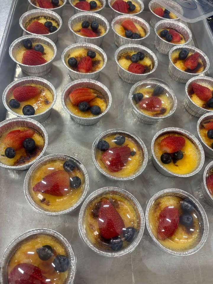 Tiramisu & Creme Brulee.  