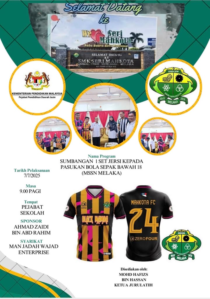 Sumbangan Jersi Bola Sepak. Sumbangan Jersi Bola Sepak.