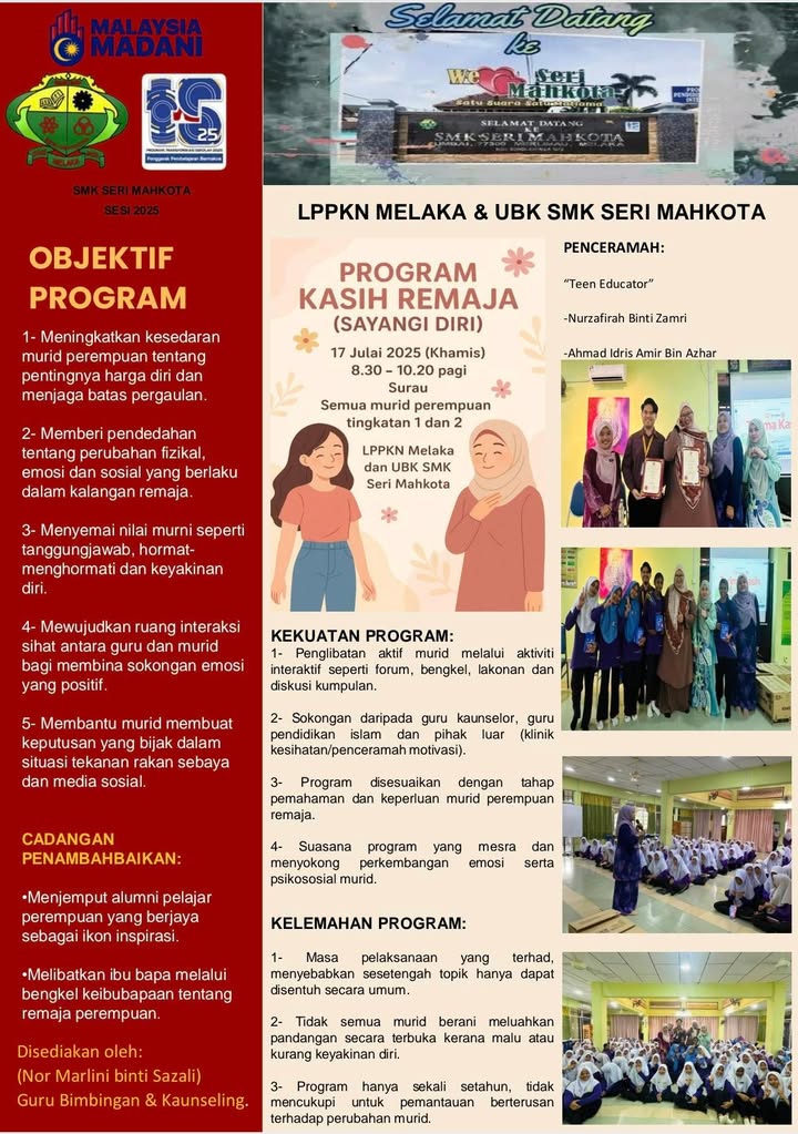 Program Kasih Remaja. 