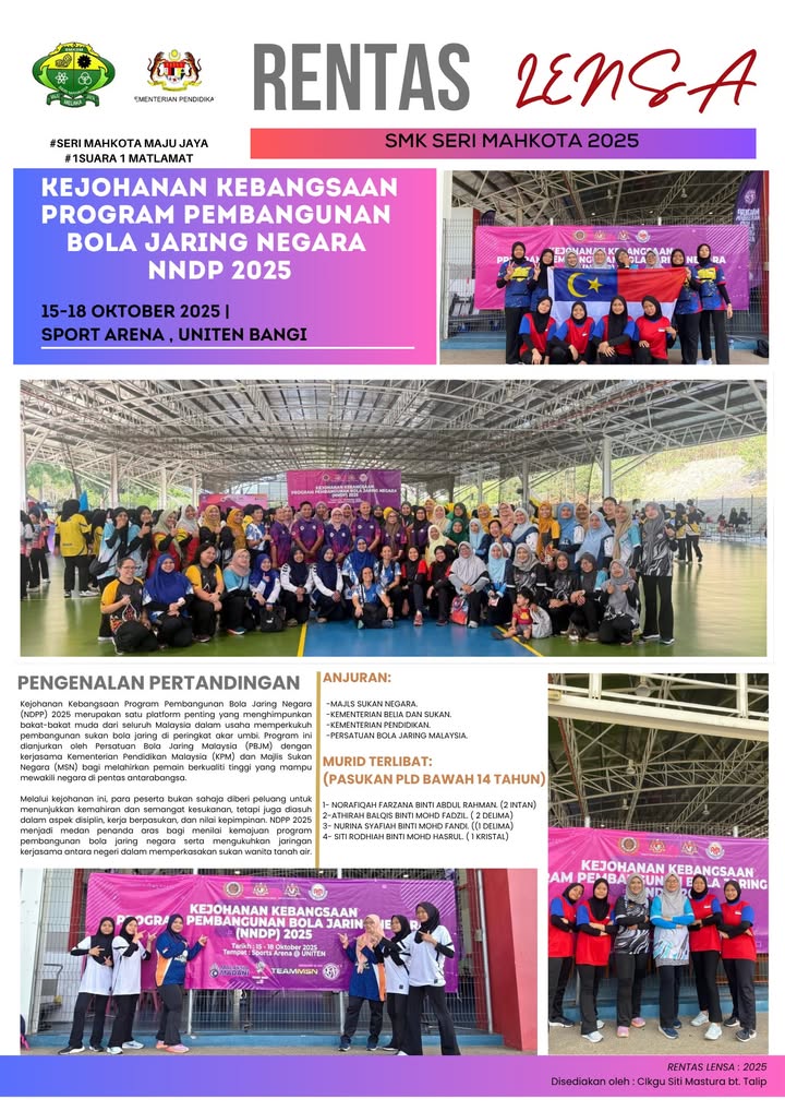 Srikandi Muda Smk Seri Mahkota Di Pentas Kebangsaan 