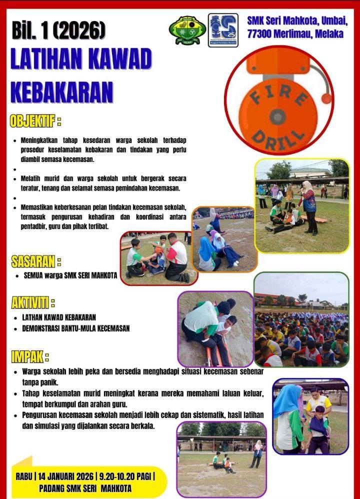 Latihan Kawad Kebakaran. 