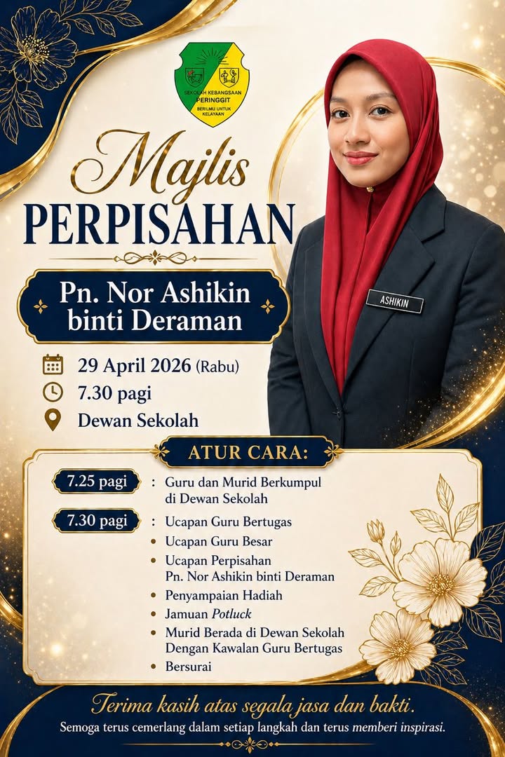 Majlis Perpisahan Cikgu Nor Ashikin Binti Deraman Dengan 