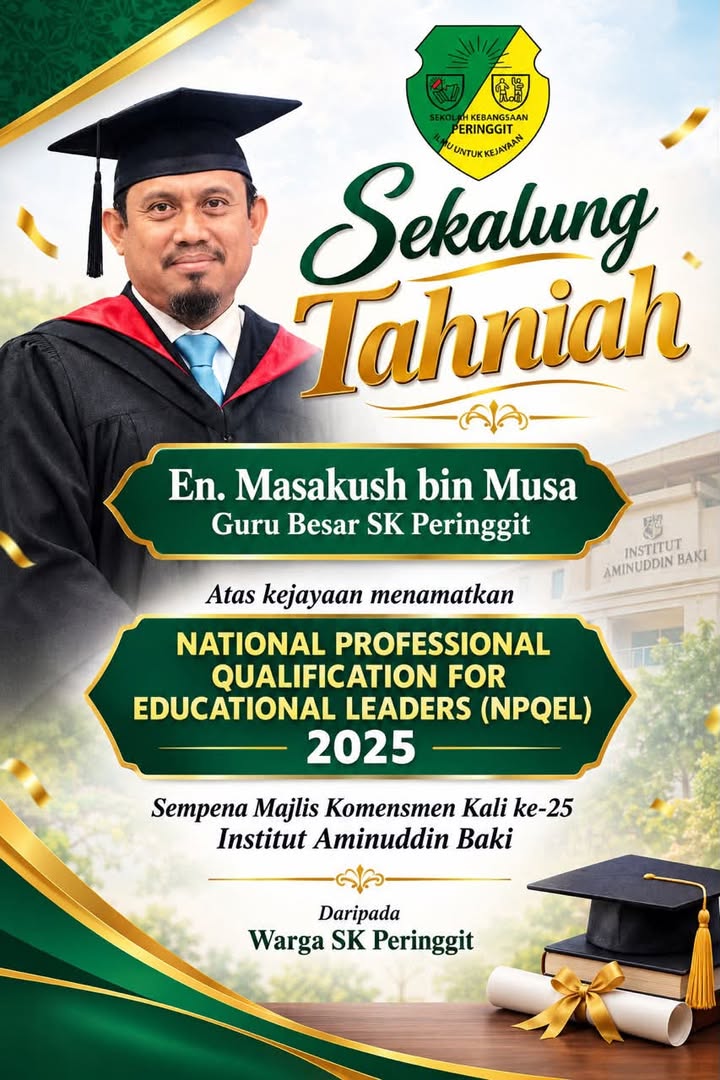Setinggi-tinggi Tahniah Buat En. Masakush Bin Musa Atas 