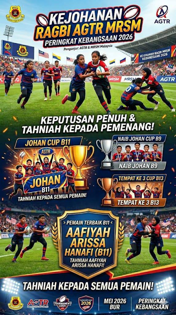 Kejohanan Ragbi Agtr Mrsm Peringkat Kebangsaan 2026  