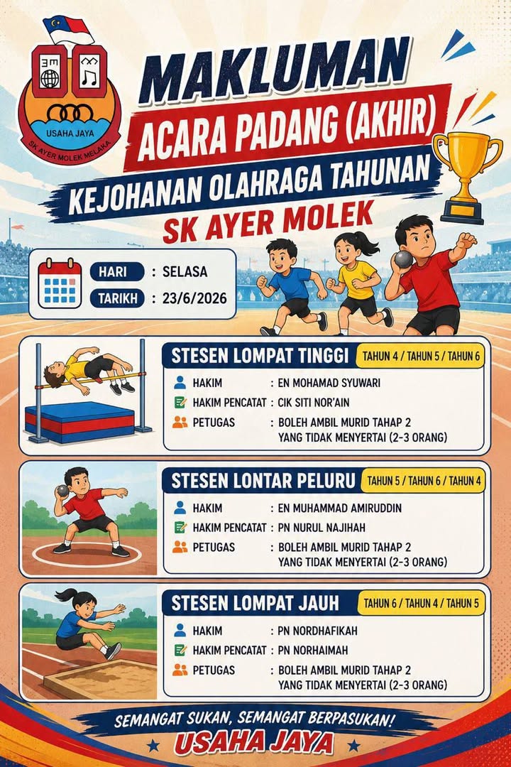 Kejohanan Olahraga Tahunan - Acara Padang 