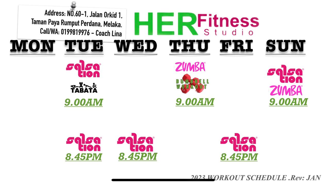 Hola Ladiea, Latest Schedule .. Let’s Lock Your 