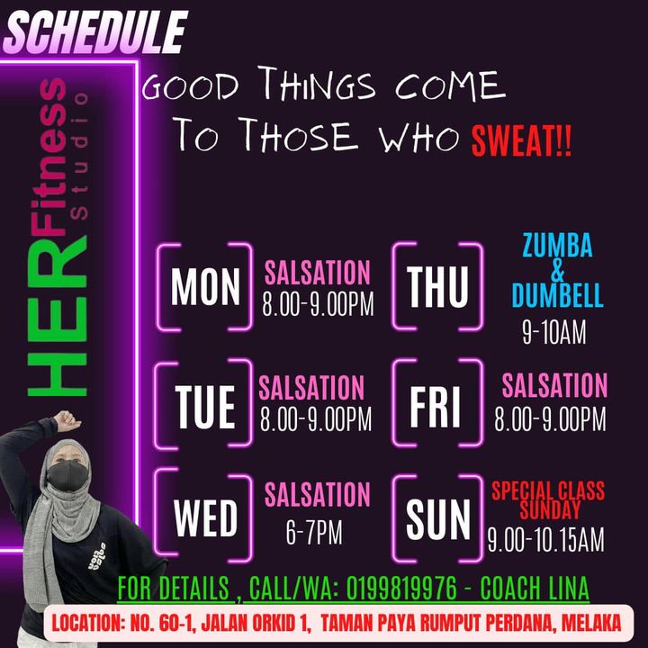 Hola Ladies…. This Week Schedule & Today’s Class…. 