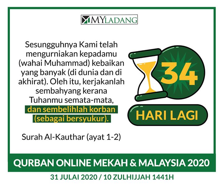 Ada 34 Hari Lagi Untuk Kita Menyambut Raya Ada 34 Hari Lagi Untuk Kita Menyambut Raya