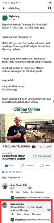 Alhamdulillah, Antara 10 Peserta Terawal Qurban Online Mekah Alhamdulillah, Antara 10 Peserta Terawal Qurban Online Mekah