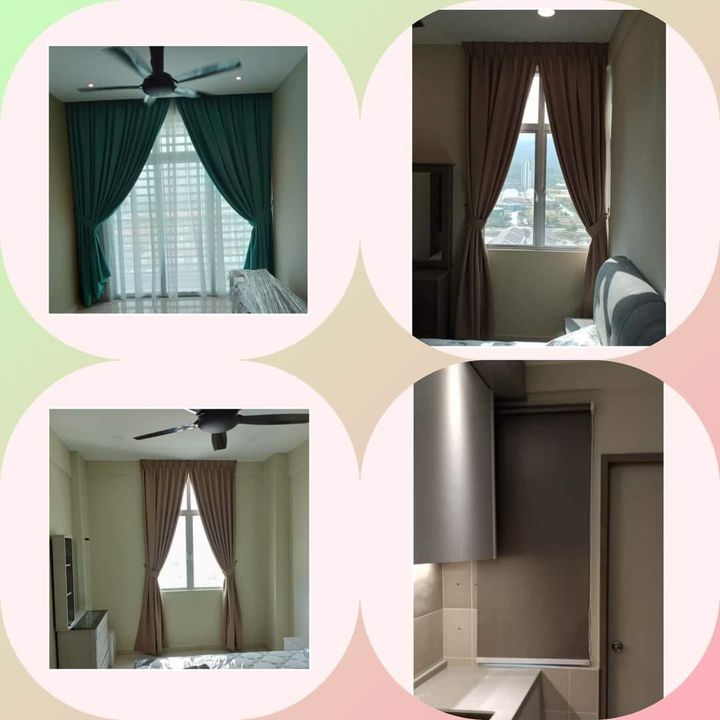 Curtains & Roller Blind Job Done At Condo 