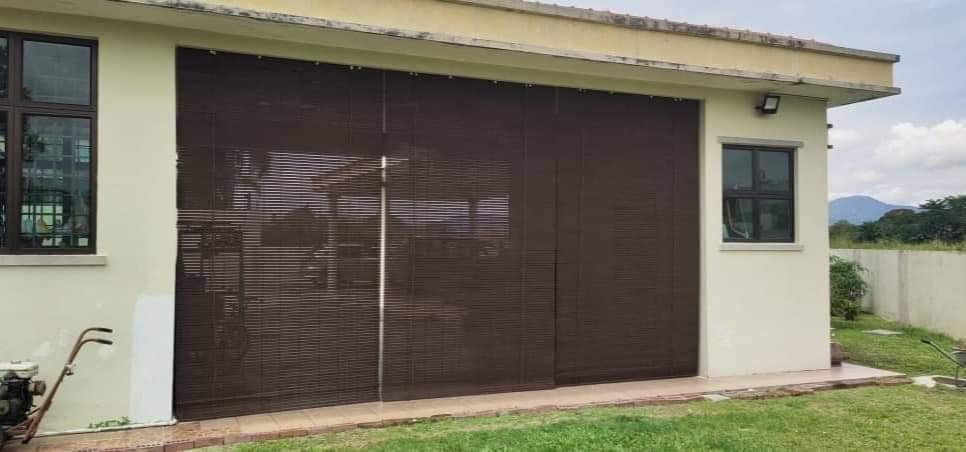 Outdoor Timber Blinds Made Using Kayu Meranti. Custome 