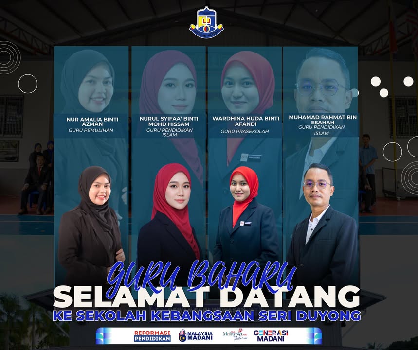 Selamat Datang Buat 4 Orang Guru Baharu. Tahniah 