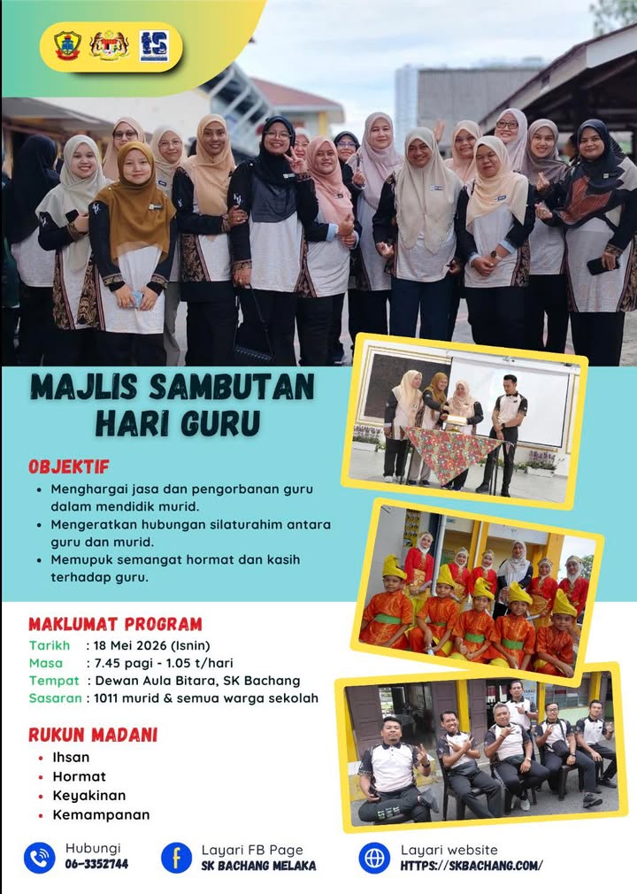 Majlis Sambutan Hari Guru Peringkat Sk Bachang Tahun 
