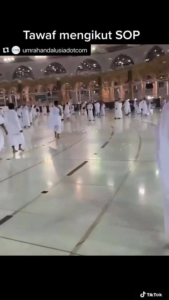 Keadaan Tawaf Sebelah Malam Umrah Fasa 1 Mengikut 